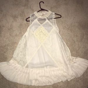 Free People ivory lace dress
